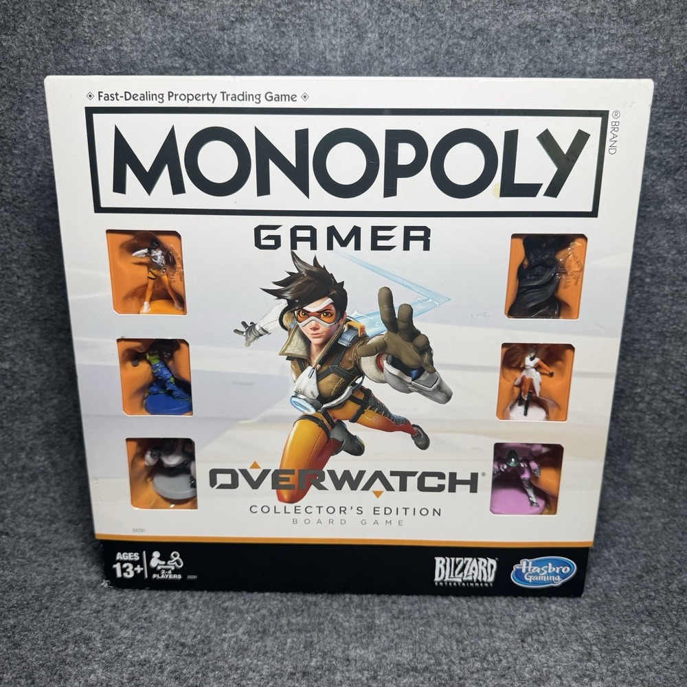 Overwatch Monopoly Gamer Collector's Edition Board Game 100% Complete Open Box